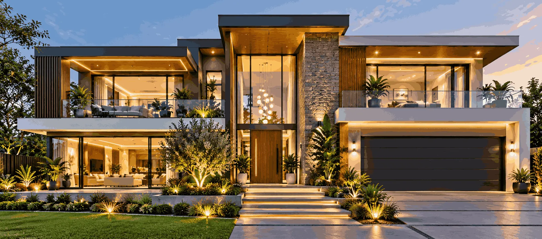 Modern residential architectural project